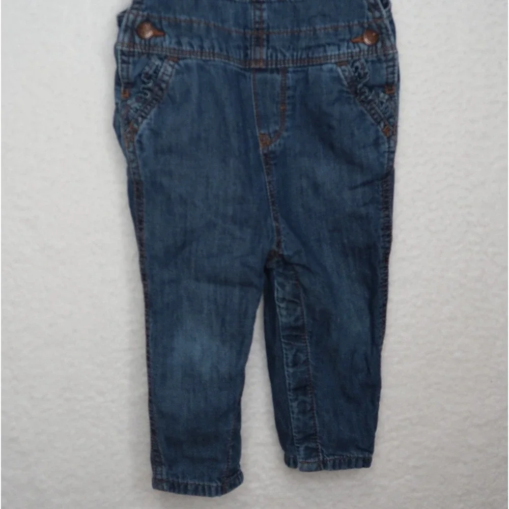 Oshkosh Infant Unisex Denim Overalls Sz 18M Casual Outdoor Vacation Utility‎
